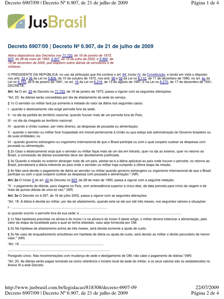 decreto no 4307 de 18 de julho de 2002